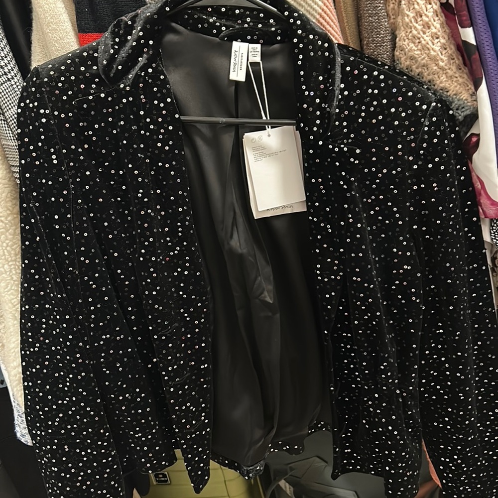 & other stories sequin blazer
